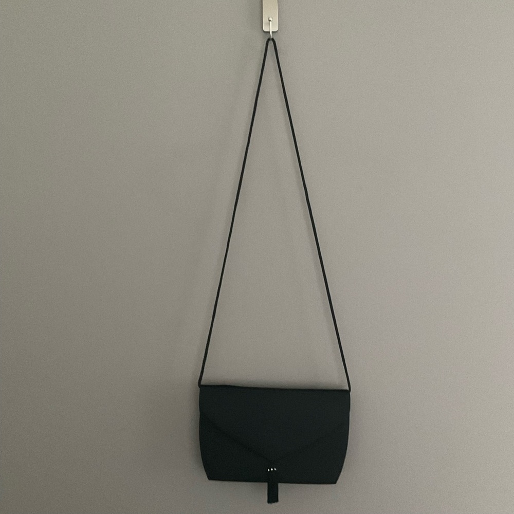 Black Wristlet with Shoulder Strap